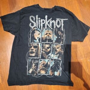 Black Slipknot Graphic T-Shirt